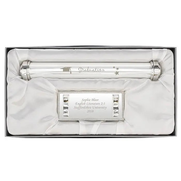 Personalised Graduation Silver Plated Certificate Holder - Shop Certificate Holders At Gift Moments - 3