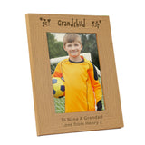 Personalised Grandchild 5x7 Oak Finish Photo Frame: 4 - Photo Frames By Gift Moments