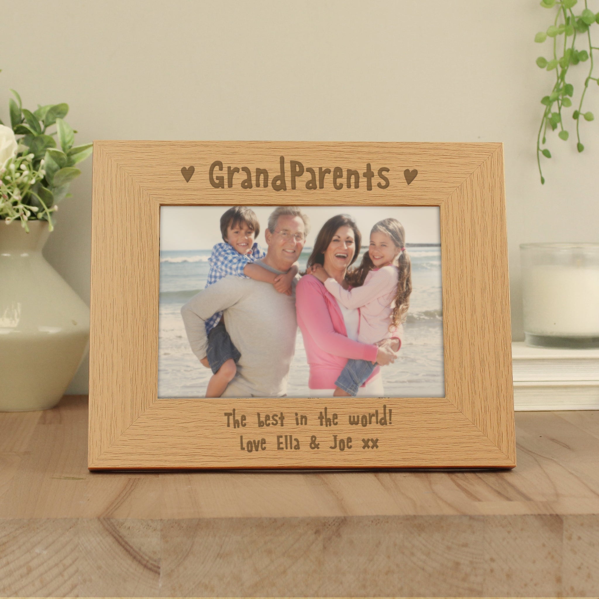 Personalised Grandparents 5x7 Landscape Photo Frame: 3 - Photo Frames By Gift Moments