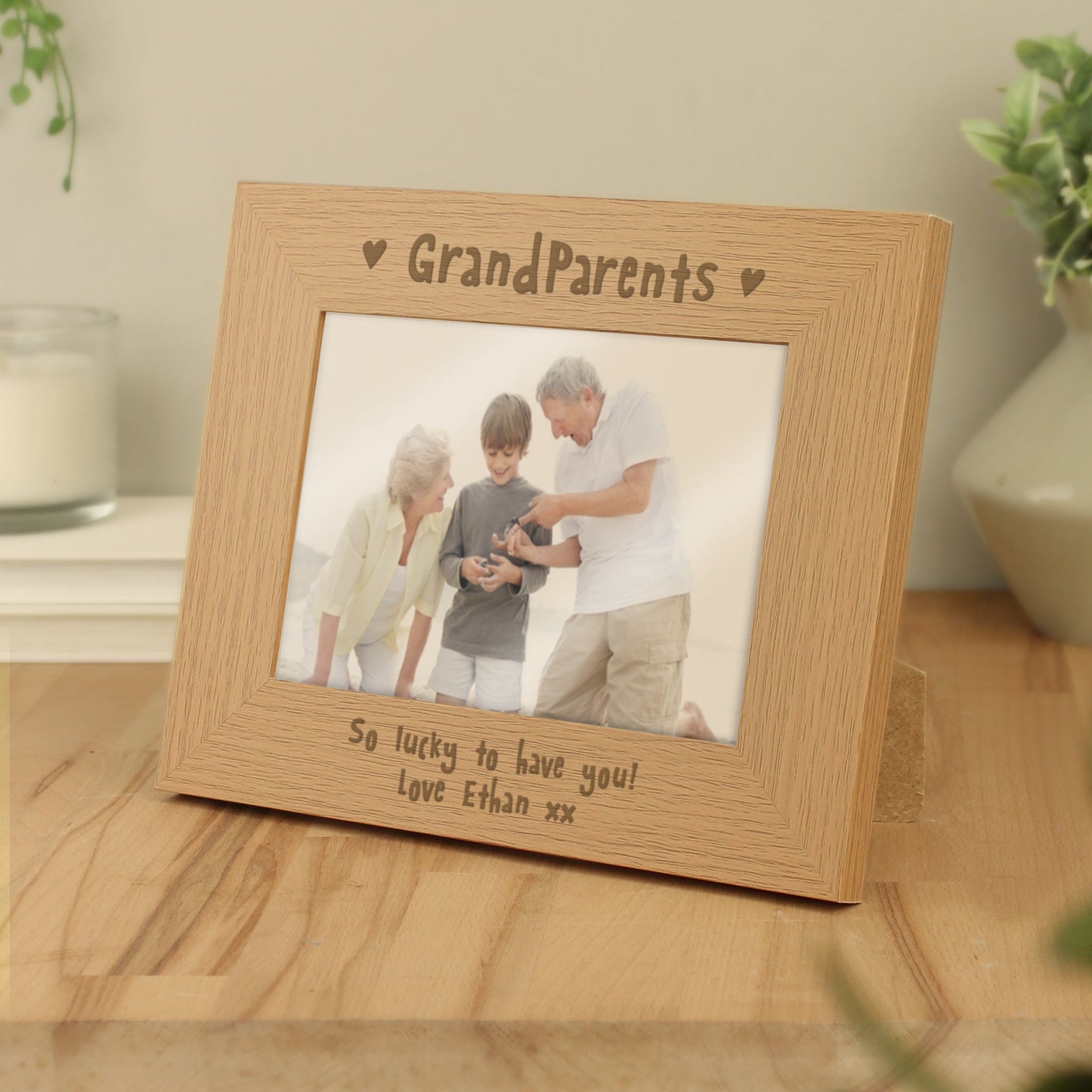 Personalised Grandparents 5x7 Landscape Photo Frame: 2 - Photo Frames By Gift Moments