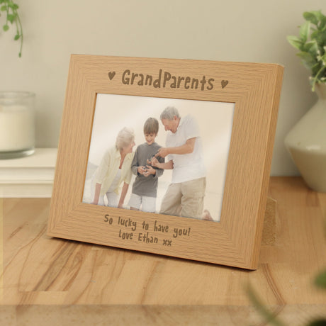 Personalised Grandparents 5x7 Photo Frame: 2 - Photo Frames By Gift Moments