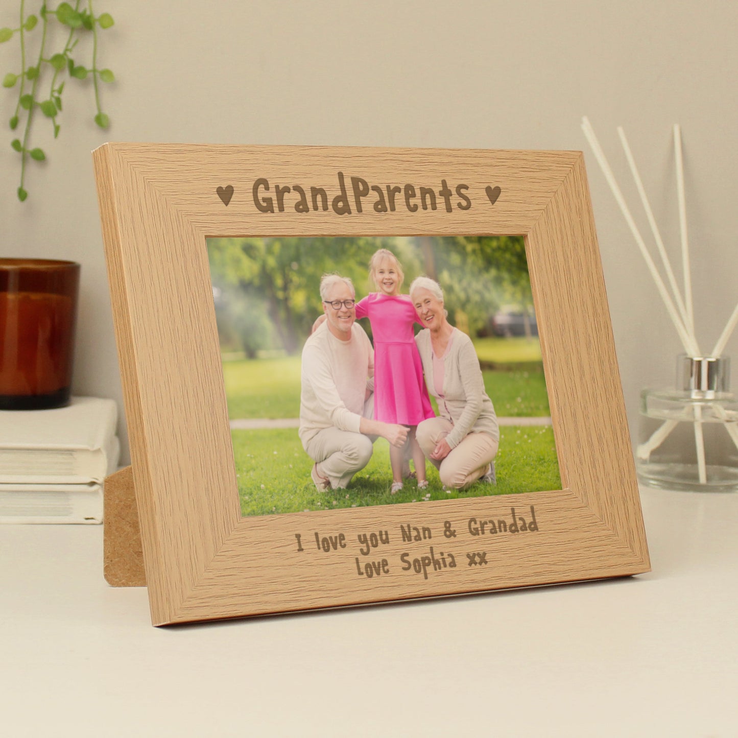 Personalised Grandparents 5x7 Landscape Photo Frame: 1 - Photo Frames By Gift Moments