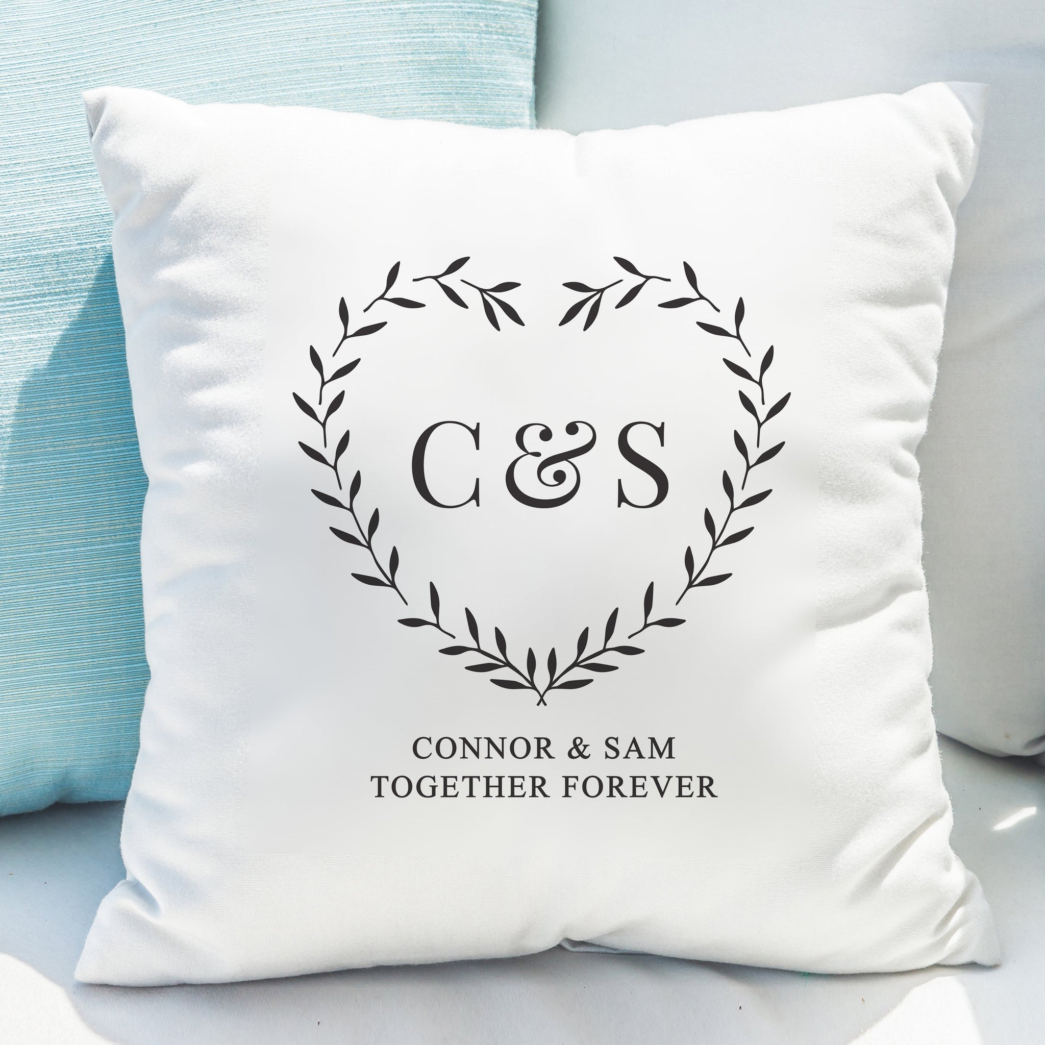 Personalised Grey Heart Cushion: 1 - Cushions By Gift Moments