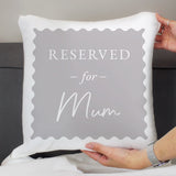 Personalised Grey Reserved For Cushion: 2 - Cushions By Gift Moments