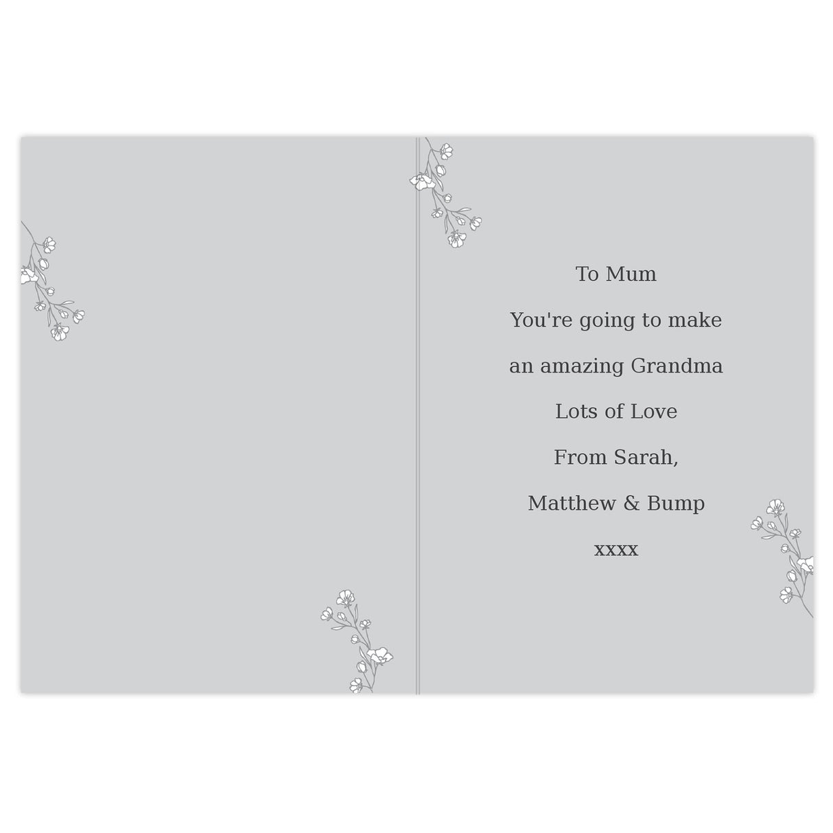 Personalised Grey Snapshot Photo Upload Greeting Card: 8 - Greeting Cards By Gift Moments