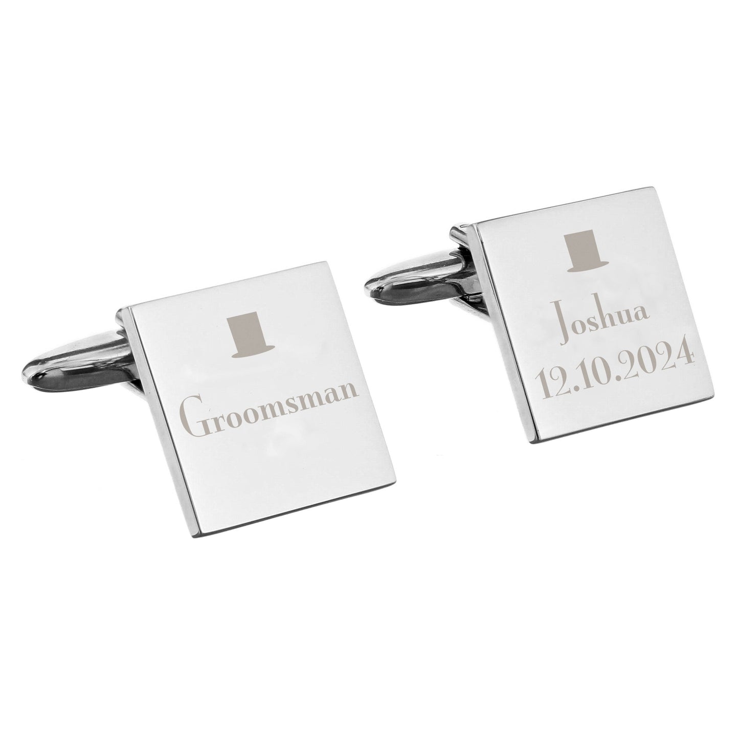Personalised Groomsman Cufflinks: 5 - Cufflinks & Tie Slides By Gift Moments