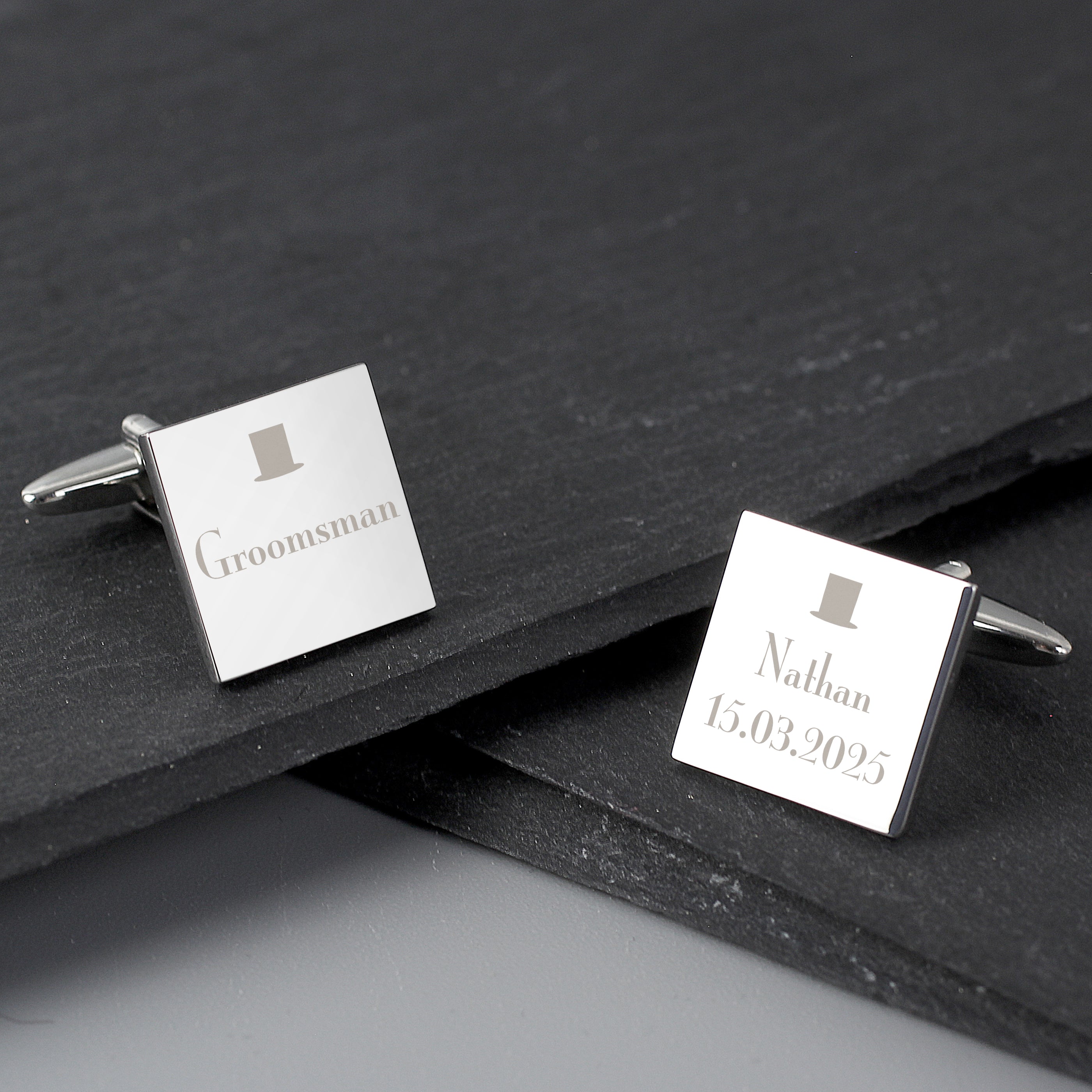 Personalised Groomsman Cufflinks - Shop Cufflinks & Tie Slides At Gift Moments - 2