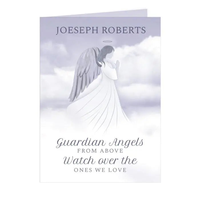 Personalised Guardian Angel Card: 3 - Greeting Cards By Gift Moments