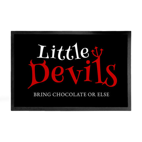 Personalised Halloween Little Devils Doormat: 2 - Doormats By Gift Moments