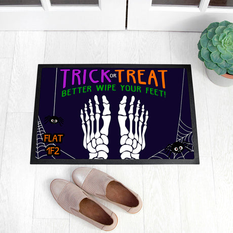 Personalised Halloween Trick or Treat Doormat: 1 - Doormats By Gift Moments