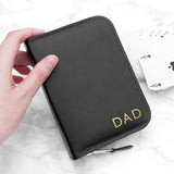 Personalised Handmade Leather Double Playing Card Cases: 8 - Playing Card Cases By Gift Moments