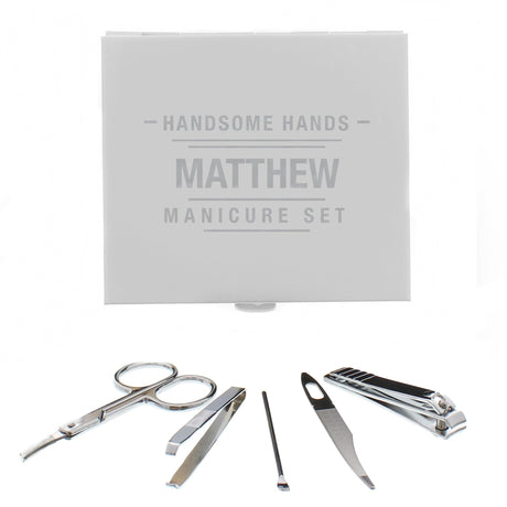 Personalised Handsome Hands Manicure Set: 3 - Accessories By Gift Moments