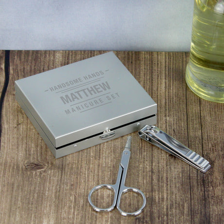 Personalised Handsome Hands Manicure Set: 1 - Accessories By Gift Moments