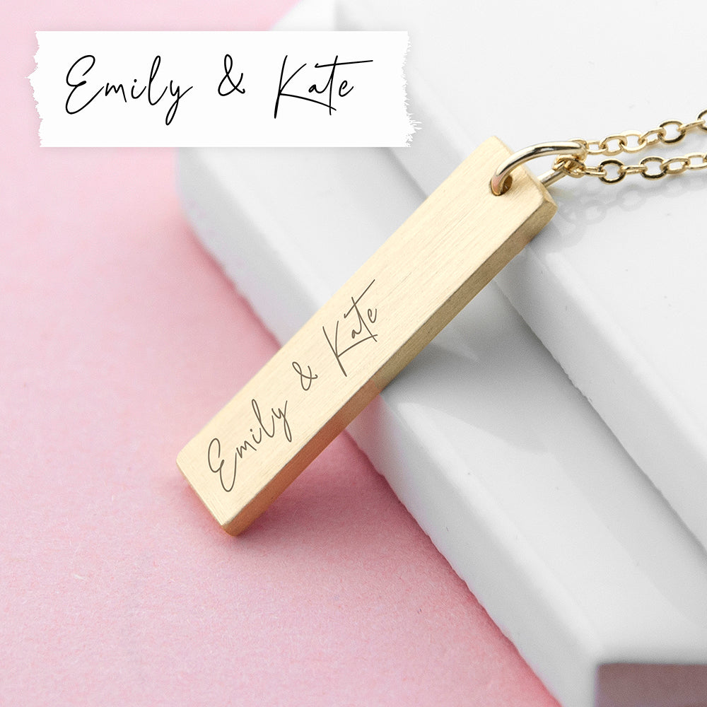 Personalised Handwriting Bar Necklace - Shop Necklaces At Gift Moments - 5