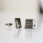 Personalised Handwriting Cufflinks - Shop Cufflinks & Tie Slides At Gift Moments - 1