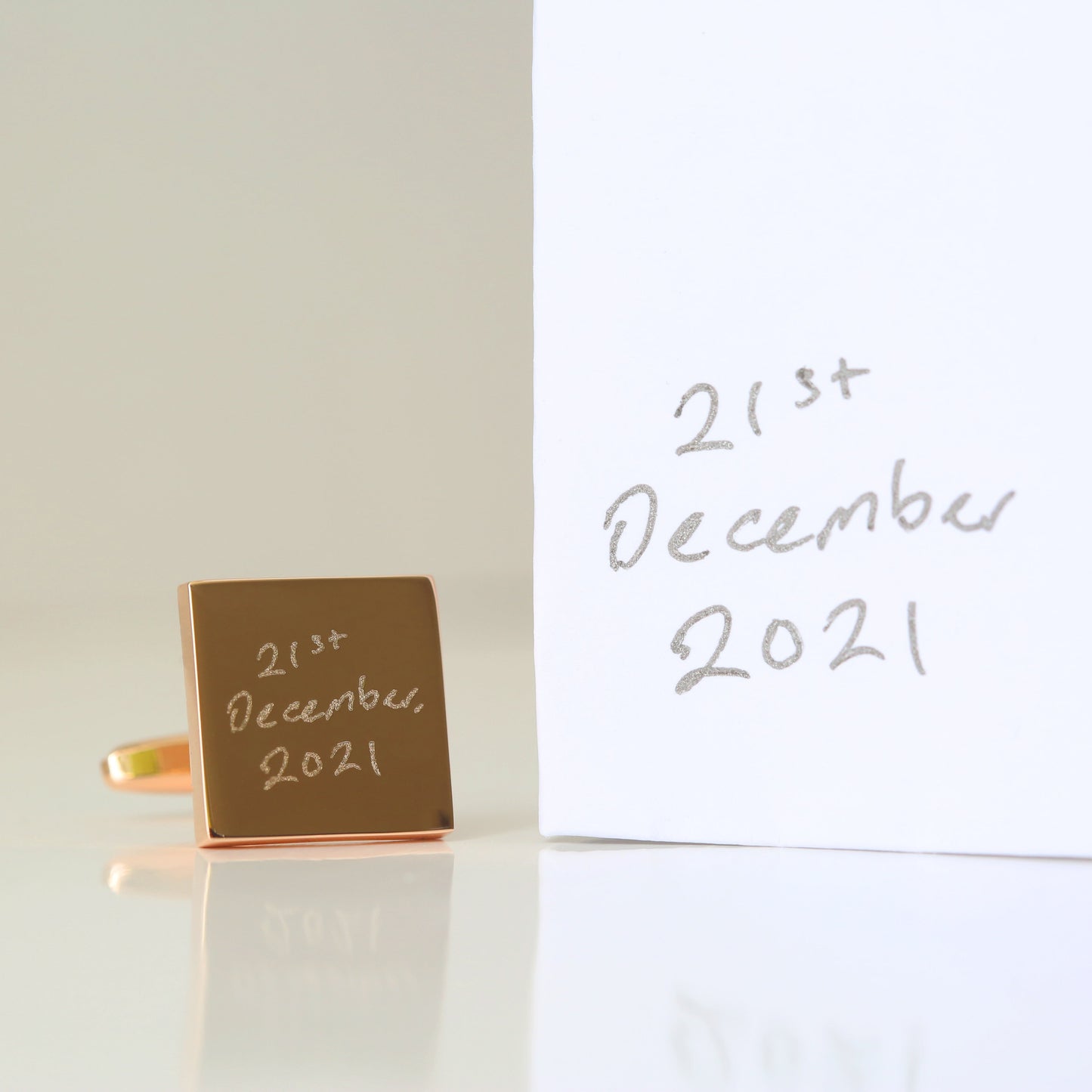 Personalised Handwriting Cufflinks: 6 - Cufflinks & Tie Slides By Gift Moments