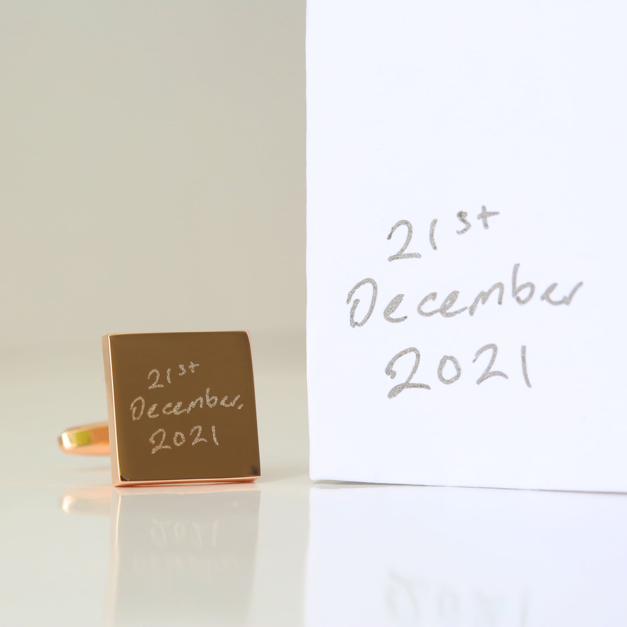 Personalised Handwriting Cufflinks: 6 - Cufflinks & Tie Slides By Gift Moments