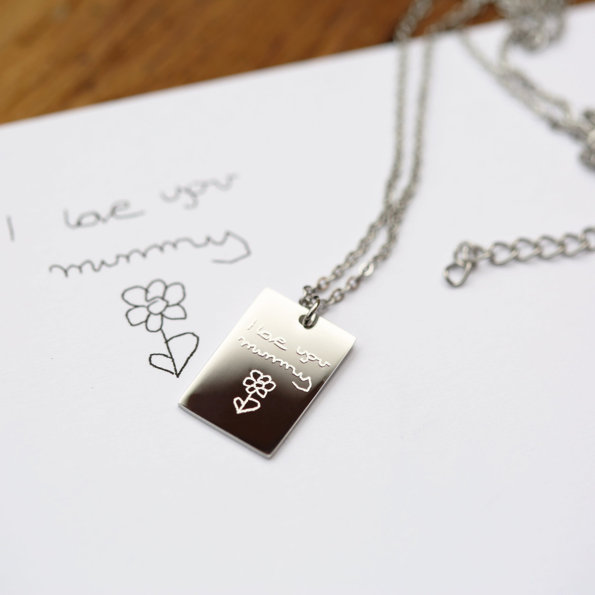 Personalised Handwriting Dazzle Necklaces: 1 - Necklaces By Gift Moments