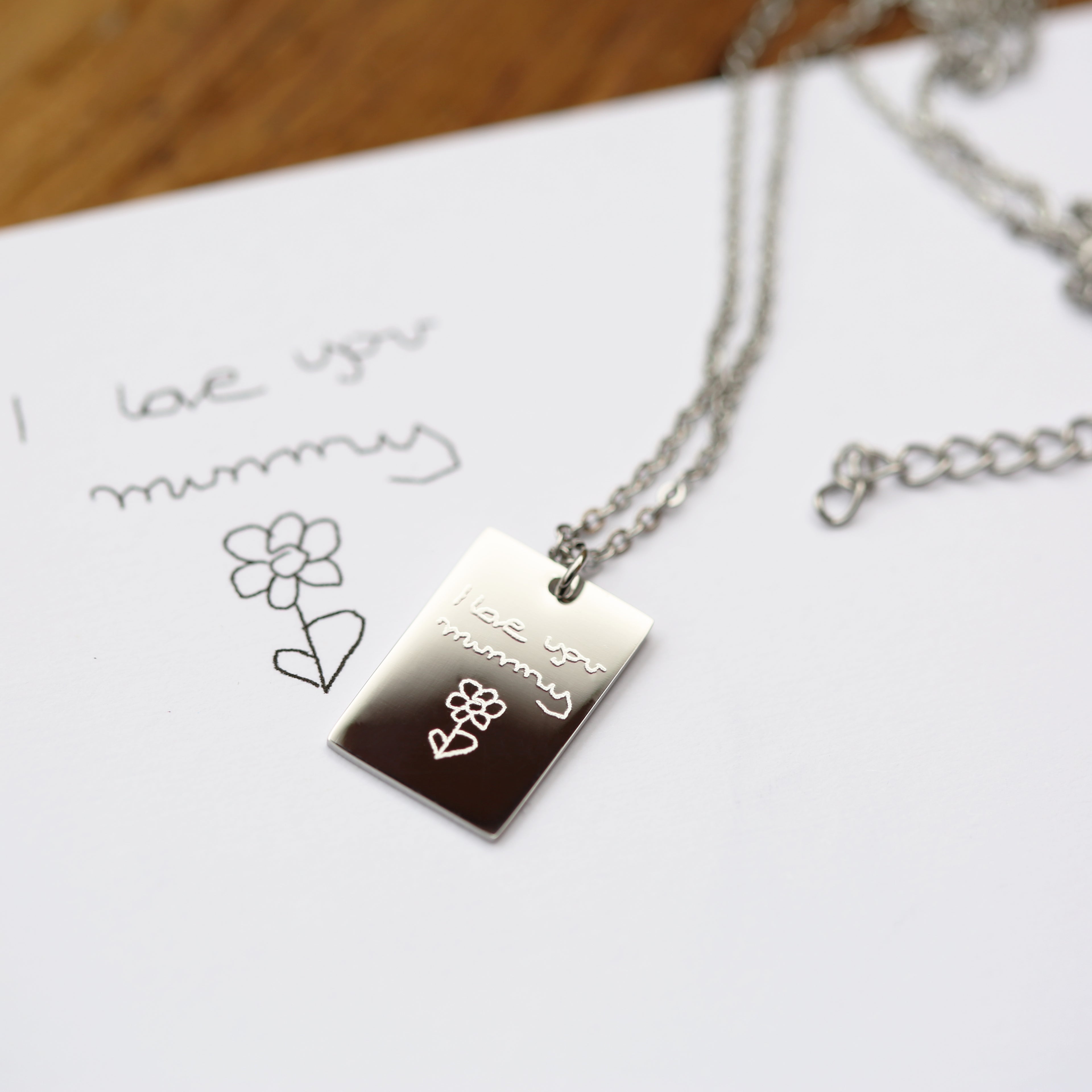 Personalised Handwriting Dazzle Necklaces - Shop Necklaces At Gift Moments - 1