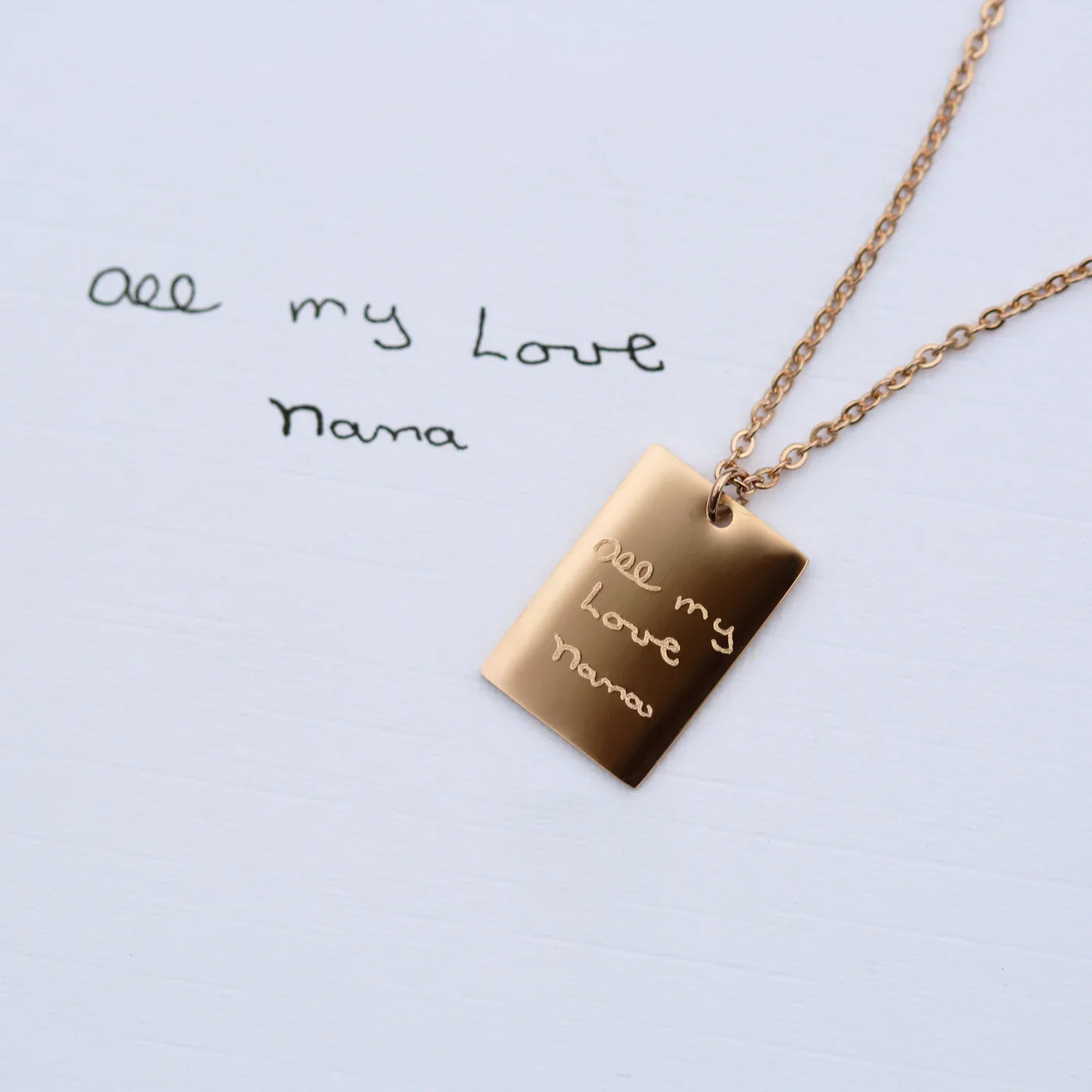 Personalised Handwriting Dazzle Necklaces: 5 - Necklaces By Gift Moments