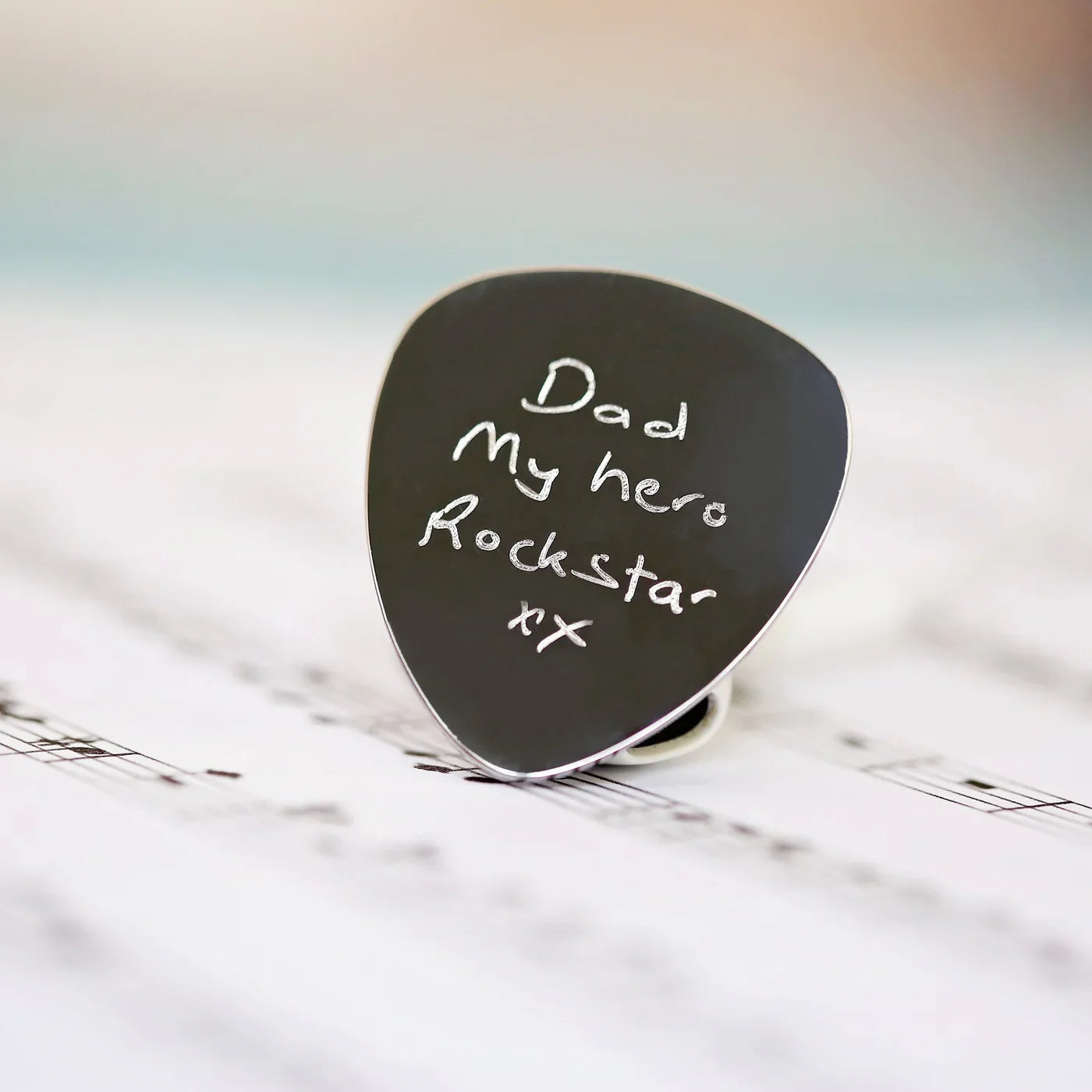 Personalised Handwriting Guitar Pick: 3 - Keepsakes By Gift Moments