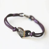 Personalised Handwriting Ladies Heart Bracelet Berry: 3 - Bracelets By Gift Moments