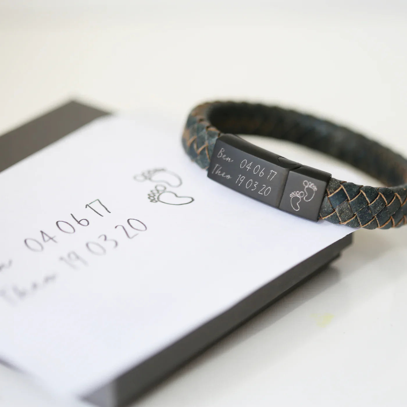 Personalised Handwriting Men’s Bracelet Iron: 1 - Bracelets By Gift Moments