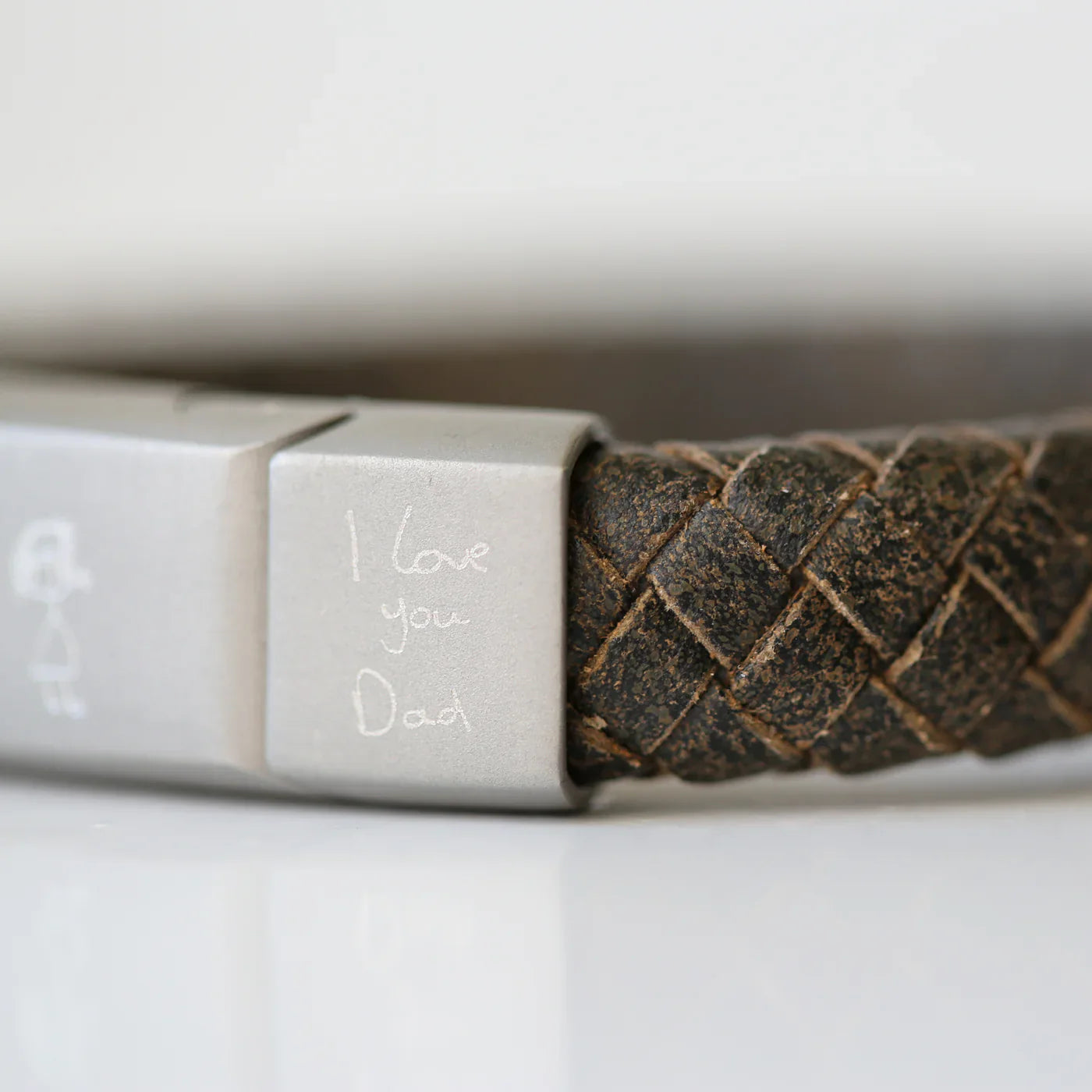 Personalised Handwriting Men’s Bracelet Rustic - Shop Bracelets At Gift Moments - 4