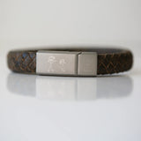 Personalised Handwriting Men’s Bracelet Rustic: 3 - Medium 20cm - Bracelets By Gift Moments