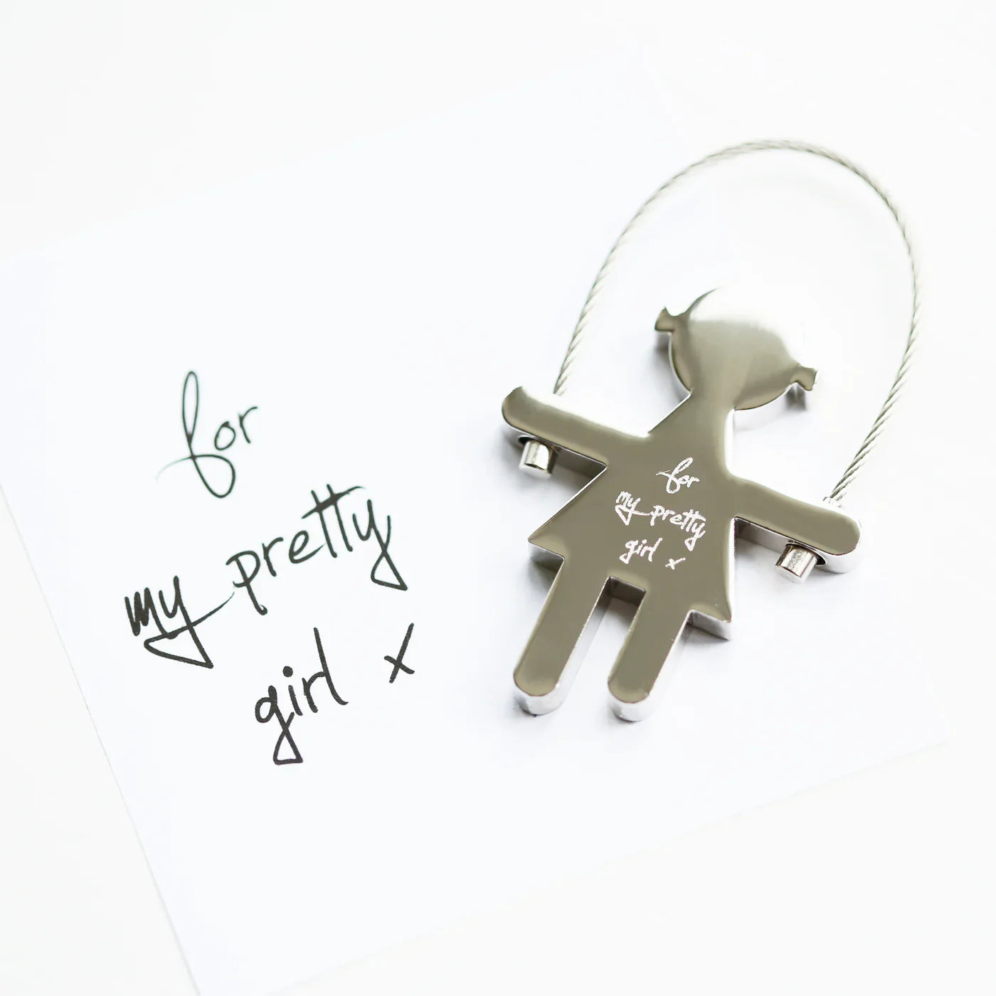Personalised Handwriting Skipping Sally Keyring: 3 - Keyrings By Gift Moments