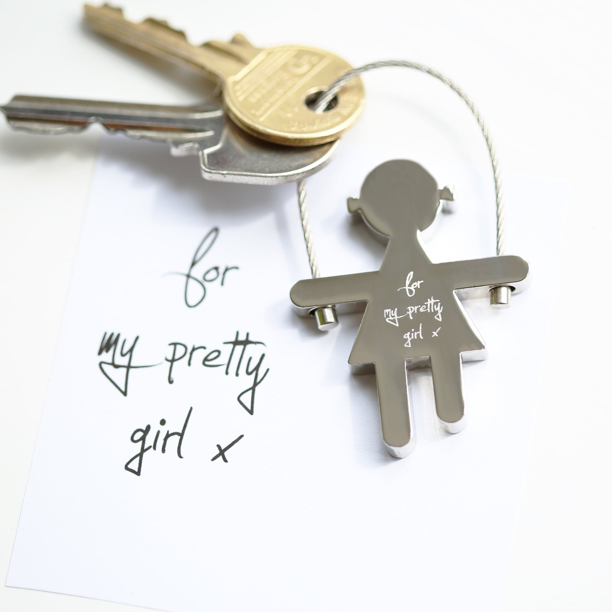 Personalised Handwriting Skipping Sally Keyring: 1 - Keyrings By Gift Moments