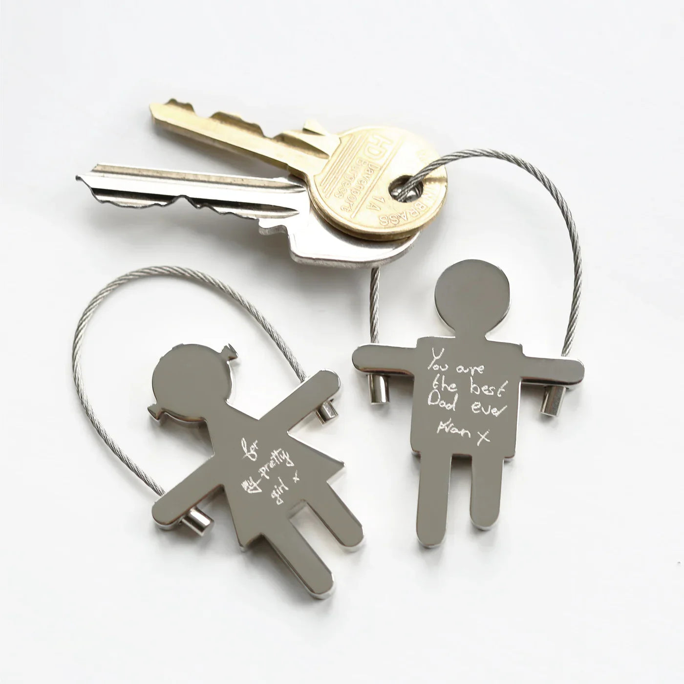 Personalised Handwriting Skipping Sam Keyring: 3 - Keyrings By Gift Moments