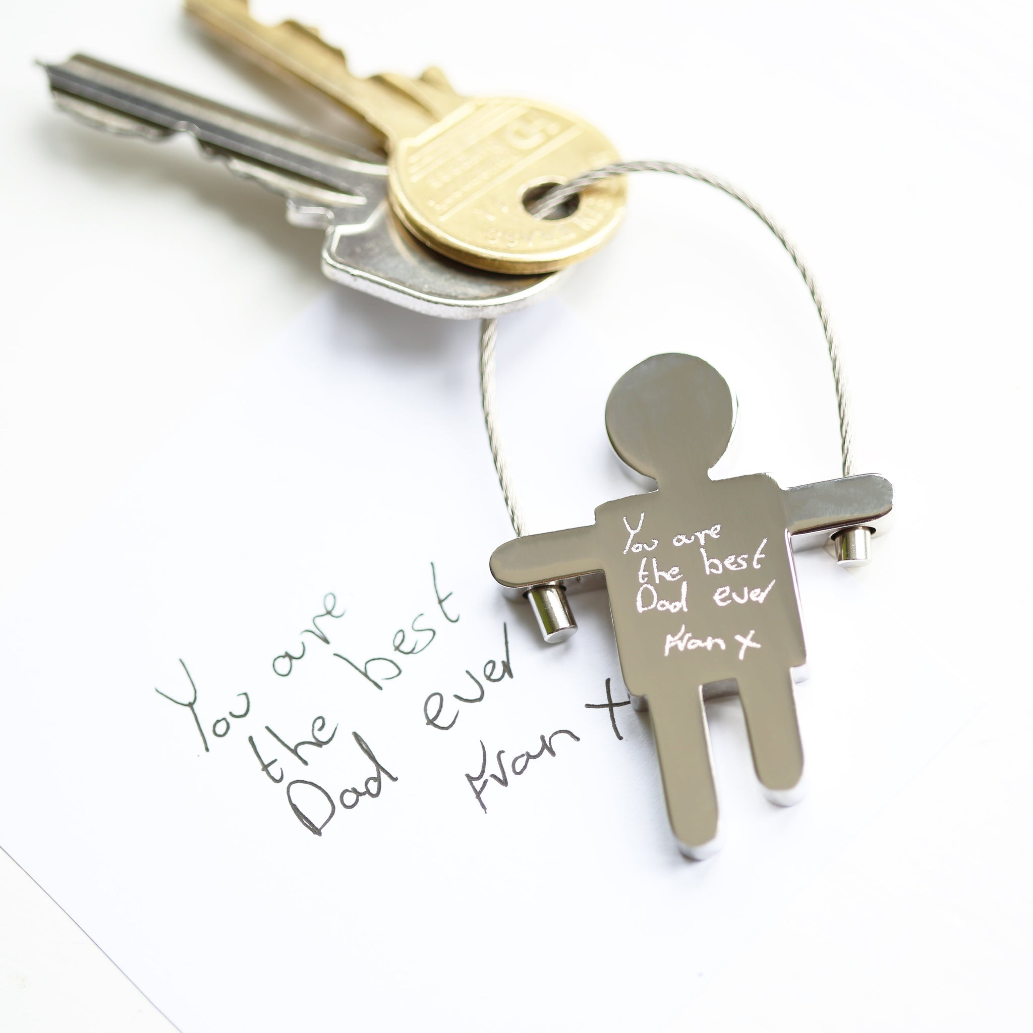 Personalised Handwriting Skipping Sam Keyring: 1 - Keyrings By Gift Moments