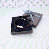 Personalised Handwriting Twisted Leather Bracelet: 6 - Bracelets By Gift Moments