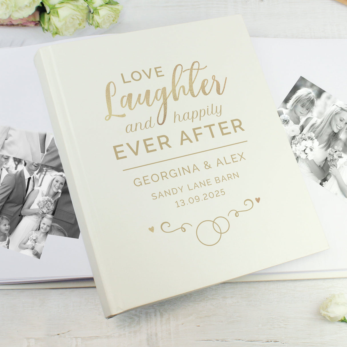 Personalised Happily Ever After Traditional Photo Album: 3 - Guest Books By Gift Moments