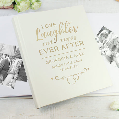 Personalised Happily Ever After Traditional Photo Album: 3 - Guest Books By Gift Moments