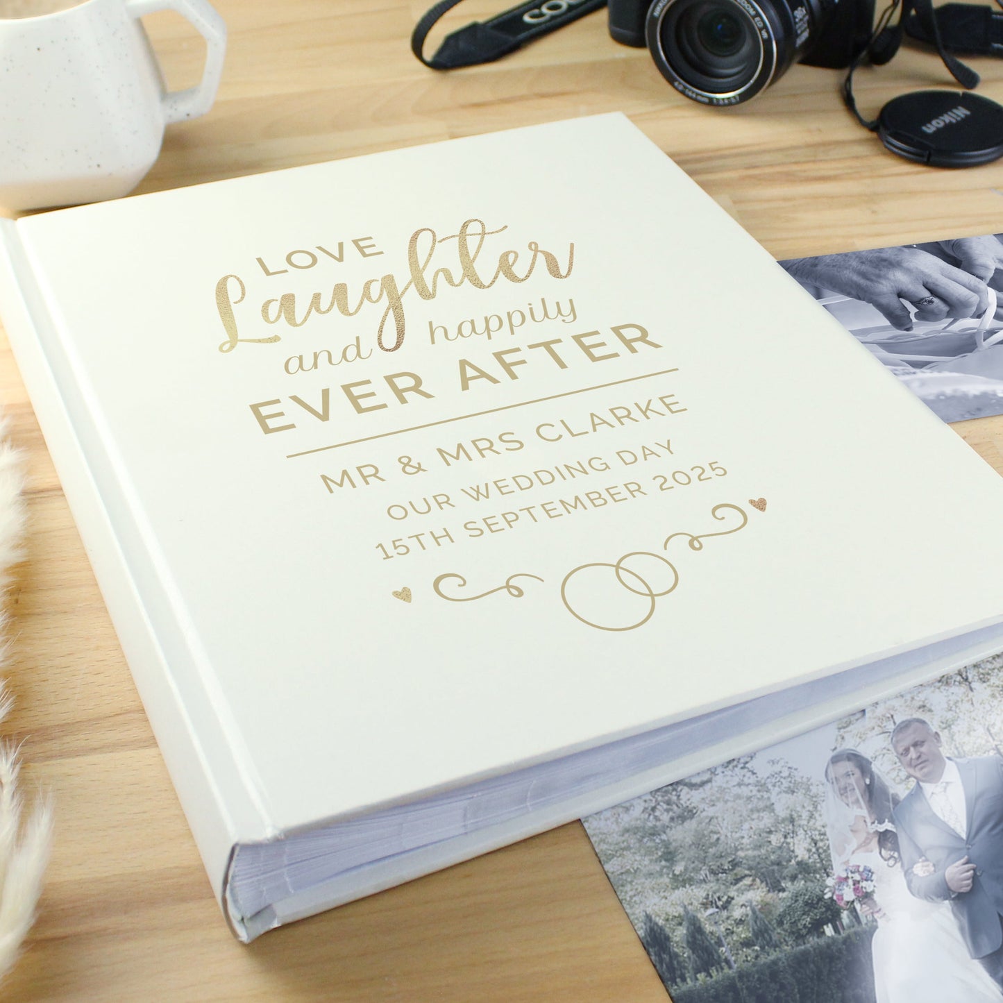 Personalised Happily Ever After Traditional Photo Album: 1 - Guest Books By Gift Moments
