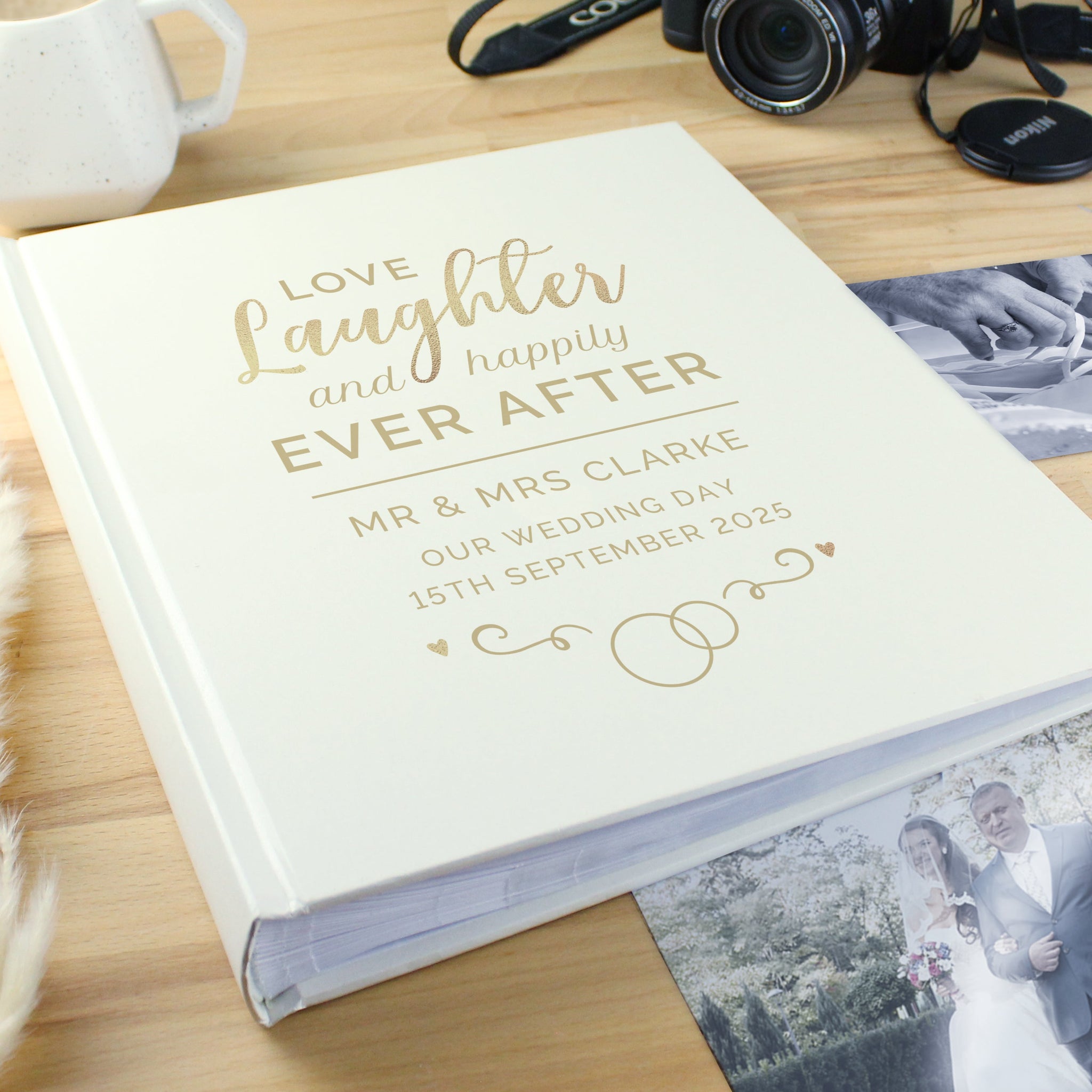 Personalised Happily Ever After Traditional Photo Album: 1 - Guest Books By Gift Moments