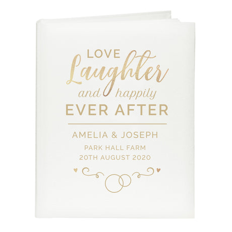 Personalised Happily Ever After Traditional Photo Album: 6 - Guest Books By Gift Moments