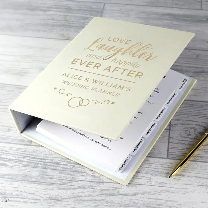 Personalised Happily Ever After Wedding Planner: 1 - Calendars & Planners By Gift Moments
