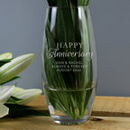 Personalised ’Happy Anniversary’ Bullet Vase - Shop Vases At Gift Moments - 2