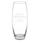 Personalised ’Happy Anniversary’ Bullet Vase - Shop Vases At Gift Moments - 3