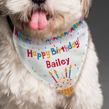 Personalised Happy Birthday Dog Bandana: 1 - Pet Products By Gift Moments