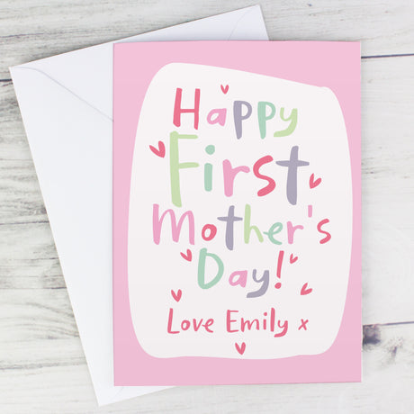 Personalised Happy First Mother’s Day Card: 1 - Greeting Cards By Gift Moments