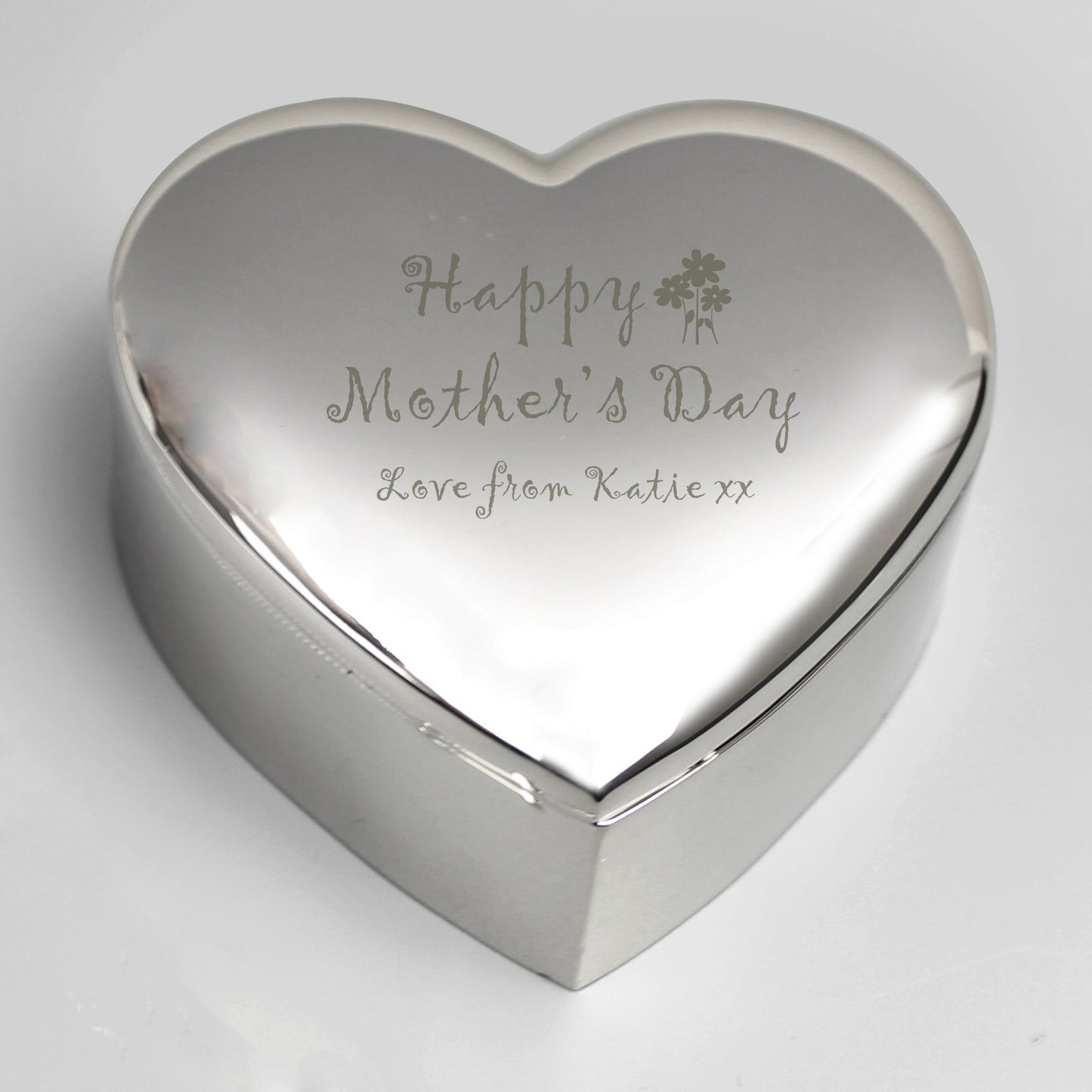 Personalised Happy Mothers Day Heart Trinket Box: 4 - Trinket Boxes By Gift Moments