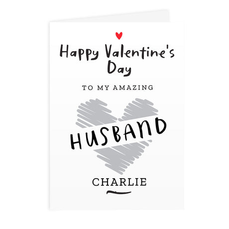 Personalised Happy Valentine’s Day Card: 3 - Greeting Cards By Gift Moments