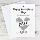 Personalised Happy Valentine’s Day Card: 1 - Greeting Cards By Gift Moments