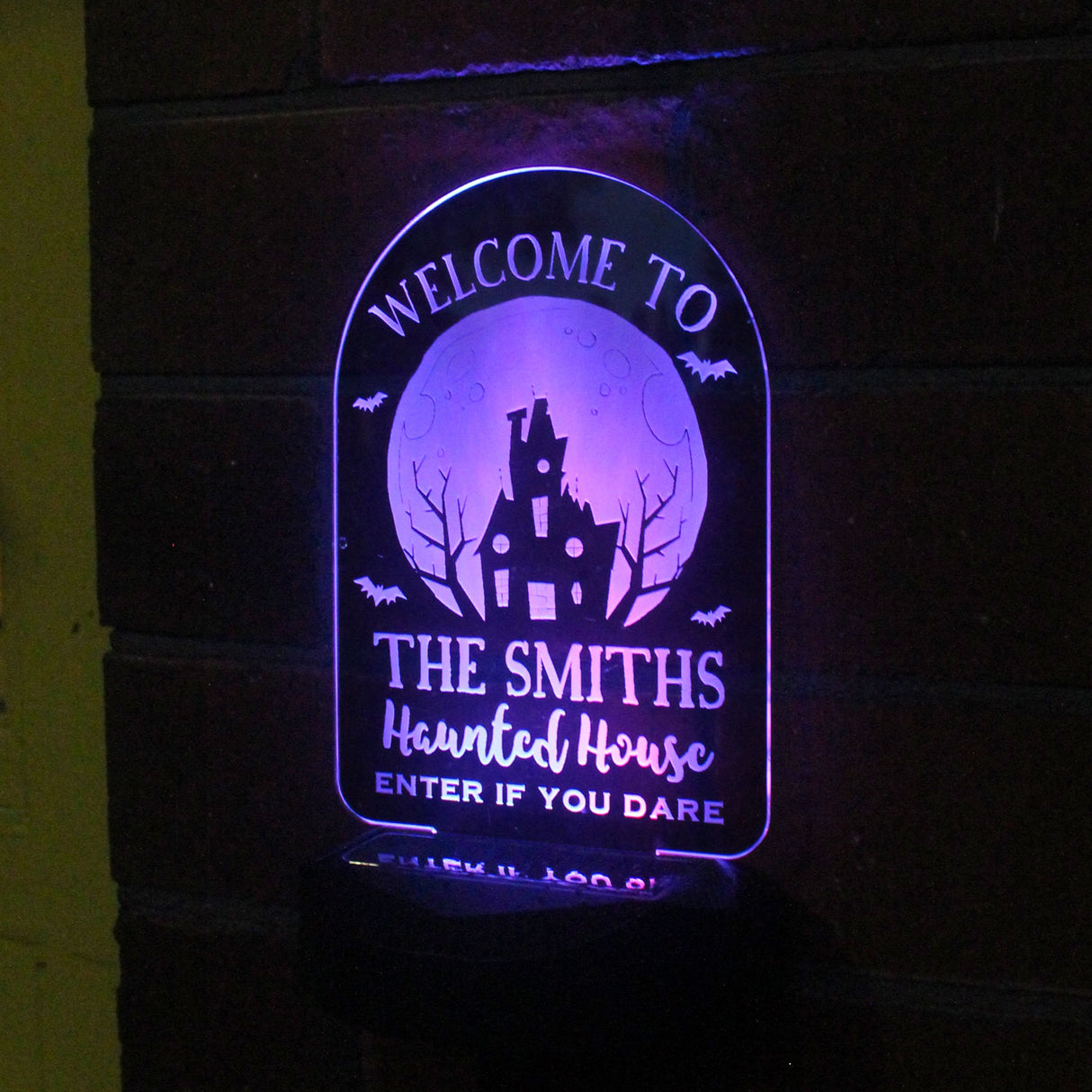 Personalised Haunted House Halloween Solar Light: 2 - Solar Lights By Gift Moments
