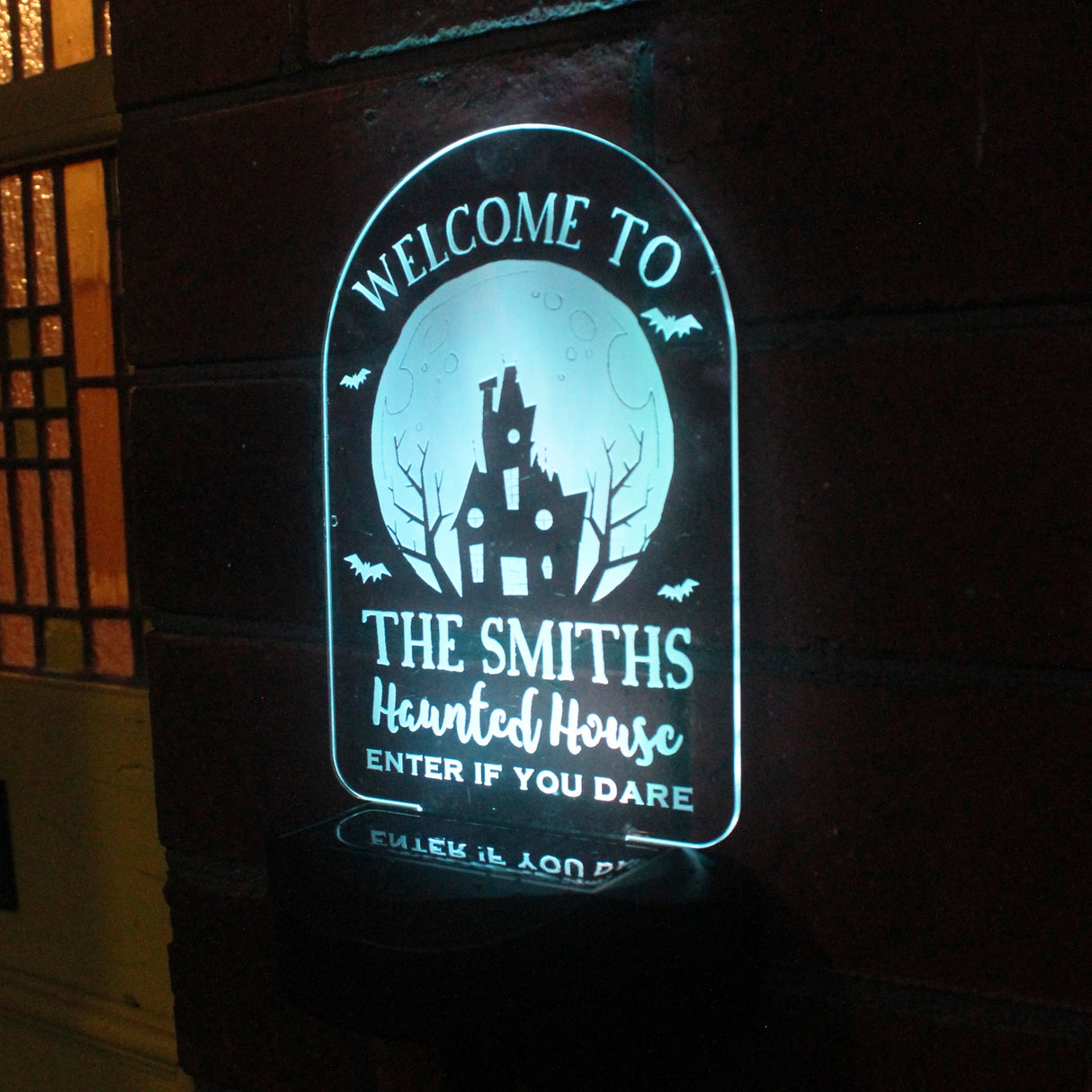 Personalised Haunted House Halloween Solar Light: 4 - Solar Lights By Gift Moments