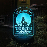 Personalised Haunted House Halloween Solar Light: 9 - Solar Lights By Gift Moments